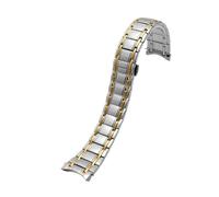 Compatible avec la chaîne de montre en acier inoxydable NH8290, compatible avec les bracelets en acier 8291, 8294 et 8200, bracelet de montre for homme de 22 mm, adapté à un usage quotidien(Silver gol