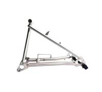 Compatible avec la Fourche Avant en Titane CNC de 16 Pouces et Le Cadre arrière Triangulaire, Compatible vélo Pliant Brompton, Freins V-Brake, pièces Rechange légères 1-1/8 Pouce(Rear Frame)
