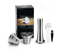 Compatible avec la Machine PHILIPS L'Or Barista-capsules de café réutilisables en acier inoxydable, accessoire de filtre rechargeable(2big pod T)