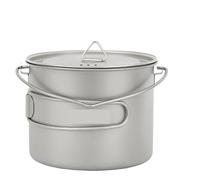 Compatible avec la marmite en titane ultralégère Lixada, tasse de 750 ml/900 ml/1100 ml avec couvercle et poignée for le camping, la cuisine et le pique-nique(900ml)