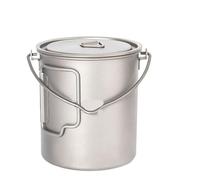 Compatible avec la marmite en titane ultralégère Lixada, tasse de 750 ml/900 ml/1100 ml avec couvercle et poignée for le camping, la cuisine et le pique-nique(750ml)