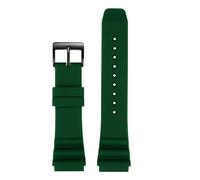 Compatible avec la montre de plongée CASIO Swordfish MDV-106 MDV-107 MTP-VD01D EFR-303 Bracelet en silicone for homme 22 mm Compatible les montres Seiko(Green black,20mm)