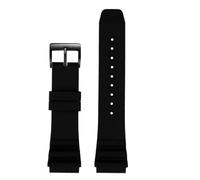 Compatible avec la montre de plongée CASIO Swordfish MDV-106 MDV-107 MTP-VD01D EFR-303 Bracelet en silicone for homme 22 mm Compatible les montres Seiko(Black black,20mm)