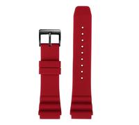 Compatible avec la montre de plongée CASIO Swordfish MDV-106 MDV-107 MTP-VD01D EFR-303 Bracelet en silicone for homme 22 mm Compatible les montres Seiko(Red black,20mm)