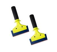 Compatible avec la raclette de nettoyage FOSHIO for pare-brise de voiture, élimination de l'eau, vitre de cuisine, lame en caoutchouc souple, grattoir à glace(5-In short handle x2)