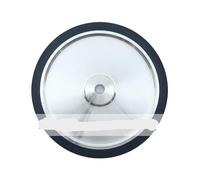 Compatible avec la roue de Contact en caoutchouc solide 14 "x 2", 90A 70A 55A 350x50mm, meuleuse à bande, ponceuse, suivi(Through hole 25mm,90A Hard)