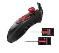 Compatible avec la télécommande émetteur du système radio HOTRC DS-600 6CH 2,4 GHz avec récepteur DS 600 PWM 6 canaux compatible avec le bateau RC (Color : DS600 with 2RX)