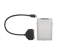 Compatible avec L'adaptateur SATA de Type C Câble de Disque Dur SSD HDD + Boîtier de Protection Lecture des Données avec Une Vitesse et Une stabilité Plus élevées Livré avec Un Indicateur (Gris)