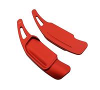 Compatible Avec Lancia Pour Ypsilon MHEV 2024 2025 Extensions De Palettes Changement Vitesse Volant Voiture Autocollants Garnitures Accessoires Intérieurs d'extension palette volant(Rouge)