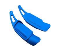 Compatible Avec Lancia Pour Ypsilon MHEV 2024 2025 Extensions De Palettes Changement Vitesse Volant Voiture Autocollants Garnitures Accessoires Intérieurs d'extension palette volant(Bleu)