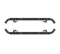 Compatible avec Land Rover Defend 110, 2 pièces, marchepied gauche droit, marchepieds latéraux, barre Nerf, pédale de voiture, escaliers latéraux(1set black)