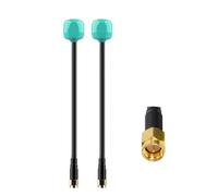 Compatible avec l'antenne FPV FOXEER Lollipop 4 Plus 5,8 GHz, 2 pièces RHCP LHCP SMA RPSMA MMCX UFL for Drone RC(Dark Khaki)