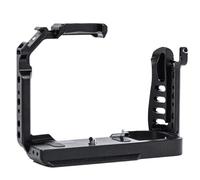 Compatible avec l'appareil Photo Panasonic Lumix G9, Ensemble de Supports de Cage à Lapin en métal Portable avec Trous de 1/4"(Black)