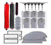 Compatible avec l'aspirateur Roborock S8 Maxv Ultra/S8 Max Ultra: brosse latérale principale, filtre HEPA, serpillière, sac à poussière - Pièces de rechange