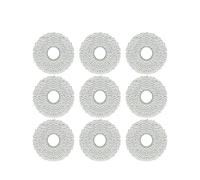 Compatible avec l'aspirateur robot ECOVACS T50 PRO OMNI / T50 OMNI, comprend une brosse principale, des brosses latérales, des chiffons de vadrouille, des filtres HEPA et des sacs à poussière(9pcs)