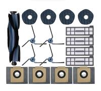 Compatible avec l'aspirateur Robot Eufy X10 Pro Omni, Brosse latérale Principale, Tissu de vadrouille, Filtre Hepa, Sac à poussière, Accessoires, pièces de Rechange(Dark Grey)