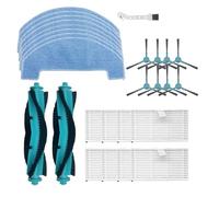 Compatible avec l'aspirateur robot Proscenic Q8 Max/Q8, brosse principale, brosse latérale, filtre HEPA, accessoires for serpillière(Chocolate)