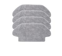 Compatible avec l'aspirateur robot Xiaomi Mijia 3C B106CN, brosse principale, brosse latérale, filtre HEPA, chiffons de nettoyage, pièces de rechange(4 Mops)
