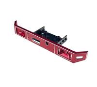 Compatible avec LDRC pour LD-P06 LD P06 pour Unimog 1/12 RC Camion Voiture Pièces De Mise À Niveau Accessoires Pare-Chocs Avant Et Arrière en Métal Pièces détachées RC(Red Front Bumper)