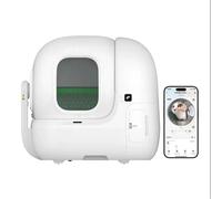 Compatible avec Le bac à litière PETKIT PUROBOT Max Pro | Une caméra AI surveille les chats ; scellage semi-automatique des sacs ; triple contrôle des odeurs.