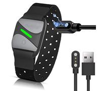Compatible avec le brassard de fréquence cardiaque COOSPO HW807, chargeur USB magnétique à 2 broches compatible avec le brassard COOSPO HW706/HW807/HW702 (noir)