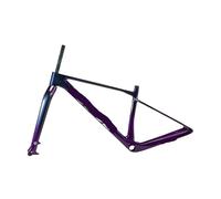 Compatible avec Le Cadre et la Fourche de vélo Montagne en Carbone M09-1 | Semi-Rigide XC 29'' | Acheminement des câbles internes | Axe traversant 148X12mm(Chameleon Combo,48cm)