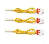 Compatible avec le capteur de température de dégivrage du réfrigérateur Samsung RS21 Da3200006w Câble jaune 60 cm de long 5 K Ohm Résistance 3 pièces pour contrôle du refroidissement des appareils et