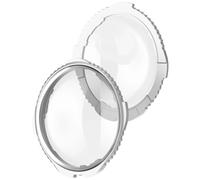 Compatible avec Le Capuchon d'objectif Insta360 X5 avec Protection en Verre trempé(for X4,1 Pair Silver)