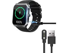 Compatible avec le chargeur de montre connectée TUYOMA, charge de rechange USB magnétique à 2 broches compatible avec montre intelligente TUYOMA LW76 1,9"/PASONOMI LW76/LW76 4,9 cm (noir)