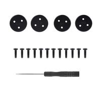 Compatible avec Le Couvercle de Protection du Moteur DJI Avata 2, Ensemble de 4 Coussinets métalliques Anti-poussière et Anti-Usure inférieurs(Black)