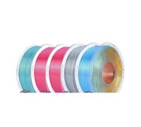 Compatible avec le filament JAYO Silk PLA Plus 1,75 mm, 5 rouleaux, texture brillante quadruple couleur 4 en 1 for l'impression FDM(SKFC Mix-2 5Rolls)
