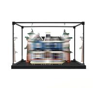Compatible avec Le*GO 11370 Stran*ger Things : La mai*Son Creel - Vitrine d'exposition en Acrylique Transparent, boîte Anti-poussière et étui de Rangement pour Objets Collection (Black-3mm)