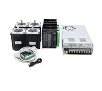 Compatible avec le kit 3 axes CNC Nema 23 2.2N 82 mm, pilote de moteur pas à pas TB6600 DM542 DM556, contrôleur USB LPT Mach3 + bloc d'alimentation 350 W 36 V(4Sets With DB25 Card,DM542 Driver)