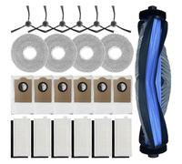 Compatible avec le kit aspirateur robot Lefant A61I : brosse principale, 6 filtres HEPA, 4 lingettes de nettoyage, 6 sacs à poussière, 6 brosses latérales.