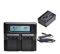 Compatible avec Le kit Batterie et Chargeur Double Fujifilm NP-T125 (2 Batteries de 1280 mAh) for appareils Photo GFX 50S, 50R, 100 et GFX1.(1Pc Set)