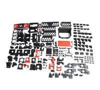 Compatible avec le kit complet de pièces d'imprimante 3D Voron Trident, imprimé avec filament ABS+ Esun en rouge et noir, remplissage(SB V6,300)