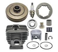Compatible avec le Kit cylindre-Piston de 52mm MS460 046 MS 460, tambour d'embrayage 3/8 ", pignon à 7 dents, roulement jante, Valve décompression