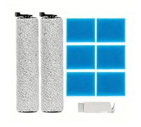 Compatible avec le kit d'accessoires de remplacement for aspirateur Tineco IFloor 2, brosses à rouleaux + 6 mousses pré-filtrantes for pièces rechange for lave-sol