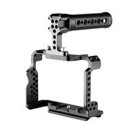 Compatible avec Le kit de Cage de caméra Andoer for Sony A7 III A7C A7IV, Cage vidéo en Alliage d'aluminium avec Supports de Chaussures Froides(Black-Type 2)