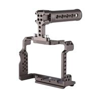 Compatible avec Le kit de Cage de caméra Andoer for Sony A7 III A7C A7IV, Cage vidéo en Alliage d'aluminium avec Supports de Chaussures Froides(Gun Silver-Type 2)