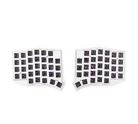 Compatible avec Le Kit de Clavier divisé sans Fil YMDK Sofle 2.4Ghz, 64 Touches ergonomiques remplaçables à Chaud, Flacon de Disposition 60% Programmable 3D PLA(DSA White keycaps,Split 64 White)