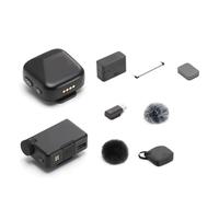 Compatible avec Le Microphone sans Fil DJI et Son étui de Chargement, Micro-Cravate Compact for Smartphones et appareils Photo, autonomie prolongée(Mic Mini 2TX 1RX)