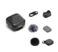 Compatible avec Le Microphone sans Fil DJI et Son étui de Chargement, Micro-Cravate Compact for Smartphones et appareils Photo, autonomie prolongée(Transmitter B)