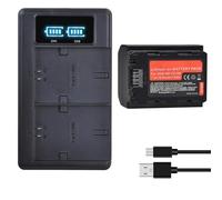 Compatible avec Le Pack de 2 Batteries Sony NP-FZ100 et Chargeur Double USB avec LED for A7III, A7R III, A9 Alpha 9, A7R3 et A6600(1Pc Set)