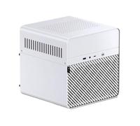 Compatible avec Le Petit boîtier du Serveur NAS JONSBO N2-châssis Tout-en-Un en Aluminium, Prend en Charge 5 disques durs et Alimentation SFX for Le Bureau à Domicile(N2 White)