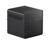 Compatible avec Le Petit boîtier du Serveur NAS JONSBO N2-châssis Tout-en-Un en Aluminium, Prend en Charge 5 disques durs et Alimentation SFX for Le Bureau à Domicile(N2 Black)
