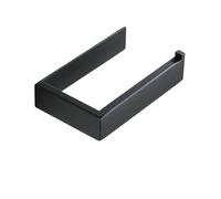 Compatible avec le porte-papier toilette autocollant noir, en acier inoxydable, for salle de bain, rangement mural carré, sans perçage