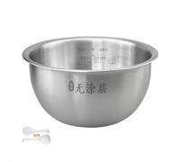 Compatible avec le pot intérieur de cuiseur à riz Xiaomi Mijia IH 3L (modèle : IHFB01CM) Pack de rechange, acier inoxydable blanc, pot intérieur en acier inoxydable 304