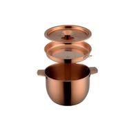 Compatible avec le récipient à huile Star en acier inoxydable de 2,8 L, récipient de stockage de soupe doré avec filtre, ustensiles de cuisine ménagers(Pink)