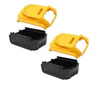 Compatible avec Le Remplacement du Couvercle de Batterie Dewalt Remplacement de 2 Ensembles de Boîtiers de Batterie en Plastique 3A 4A 5A 10 * 18650 pour DCB200, DCB201, DCB203, DCB204, DCB205